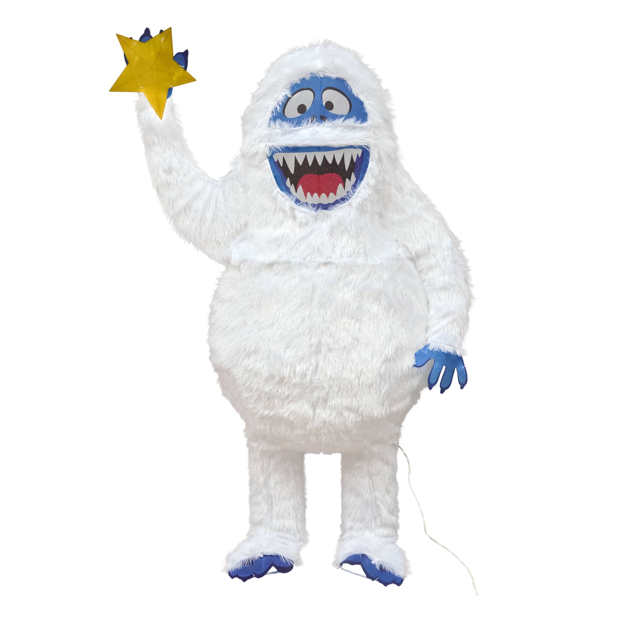 ProductWorks Rudolph 4.5ft. 3D Pre-Lit Bumble with Star Yard Art
